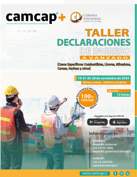 Segunda Fecha - Taller Avanzado Declaraciones de Ingreso CAMCAP