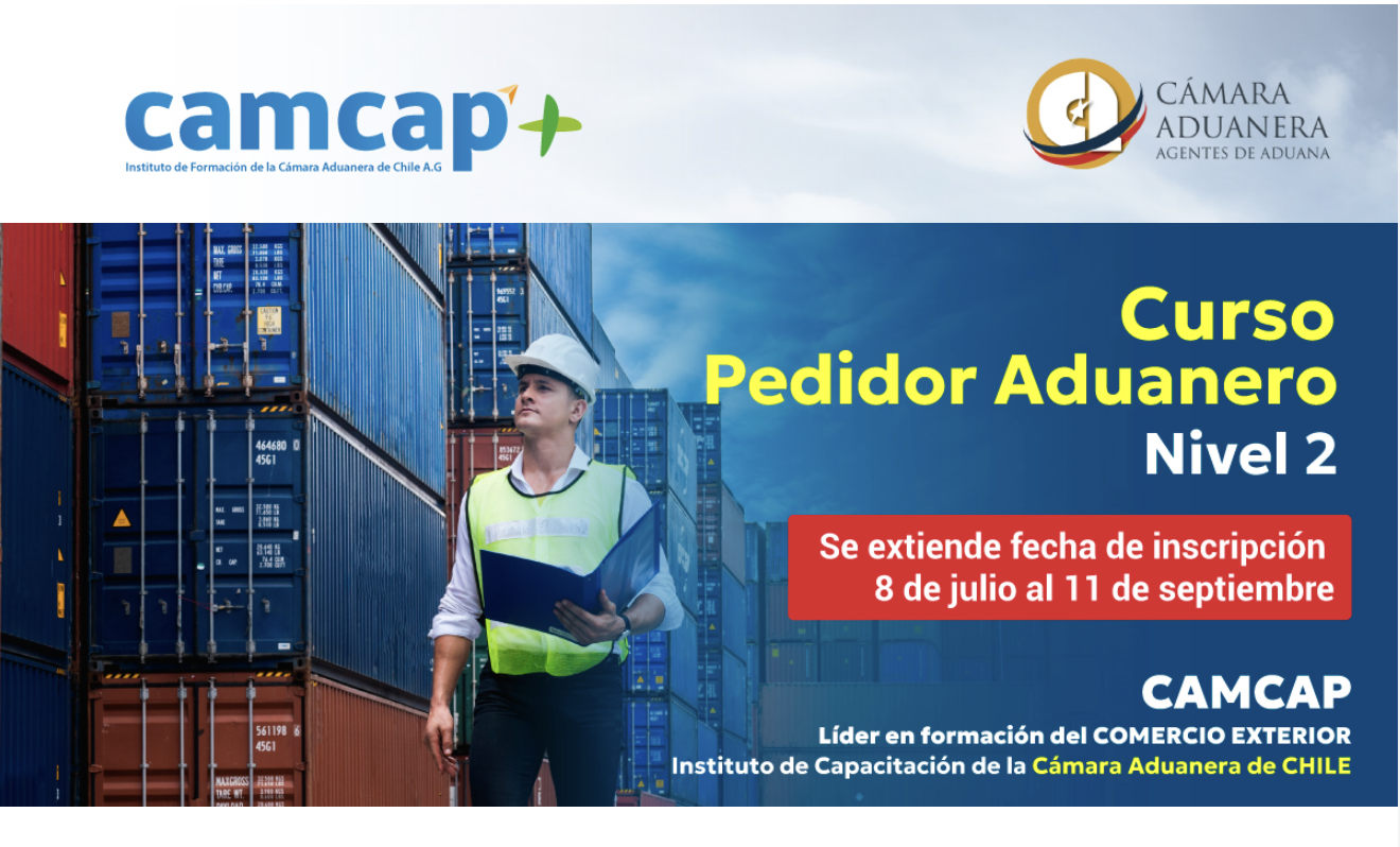 Se extiende fecha inscripción Curso Pedidor Aduanero Nivel 2