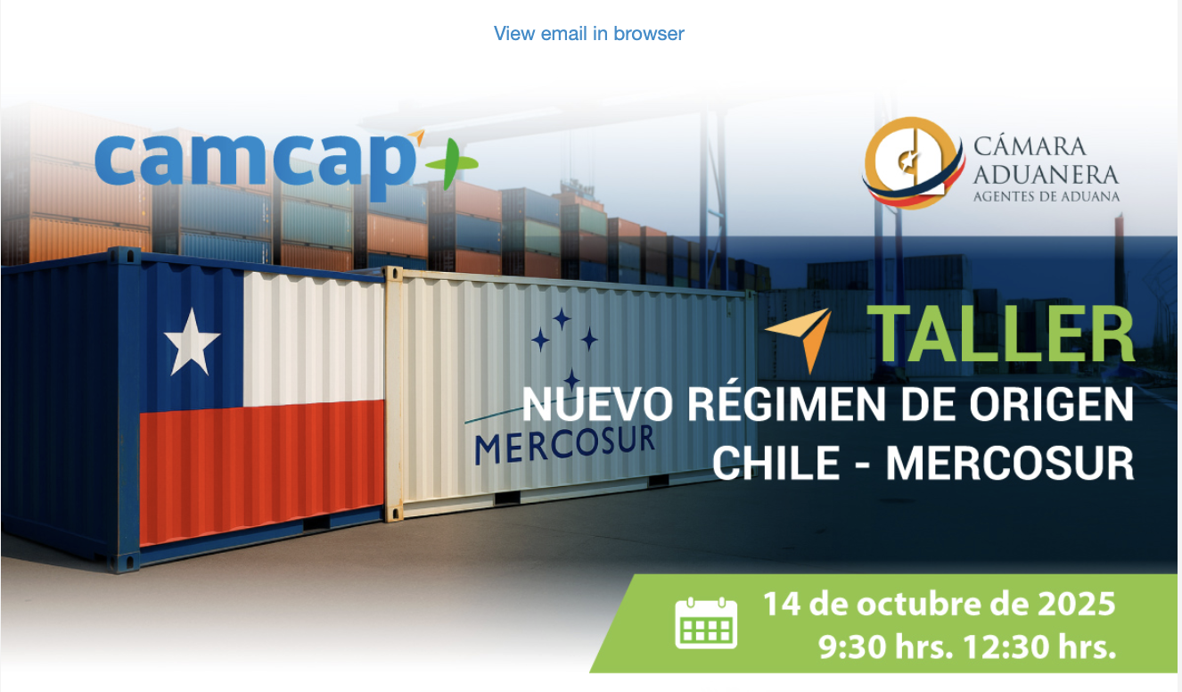 Taller Nuevo Regimen de Origen Chile - MERCOSUR