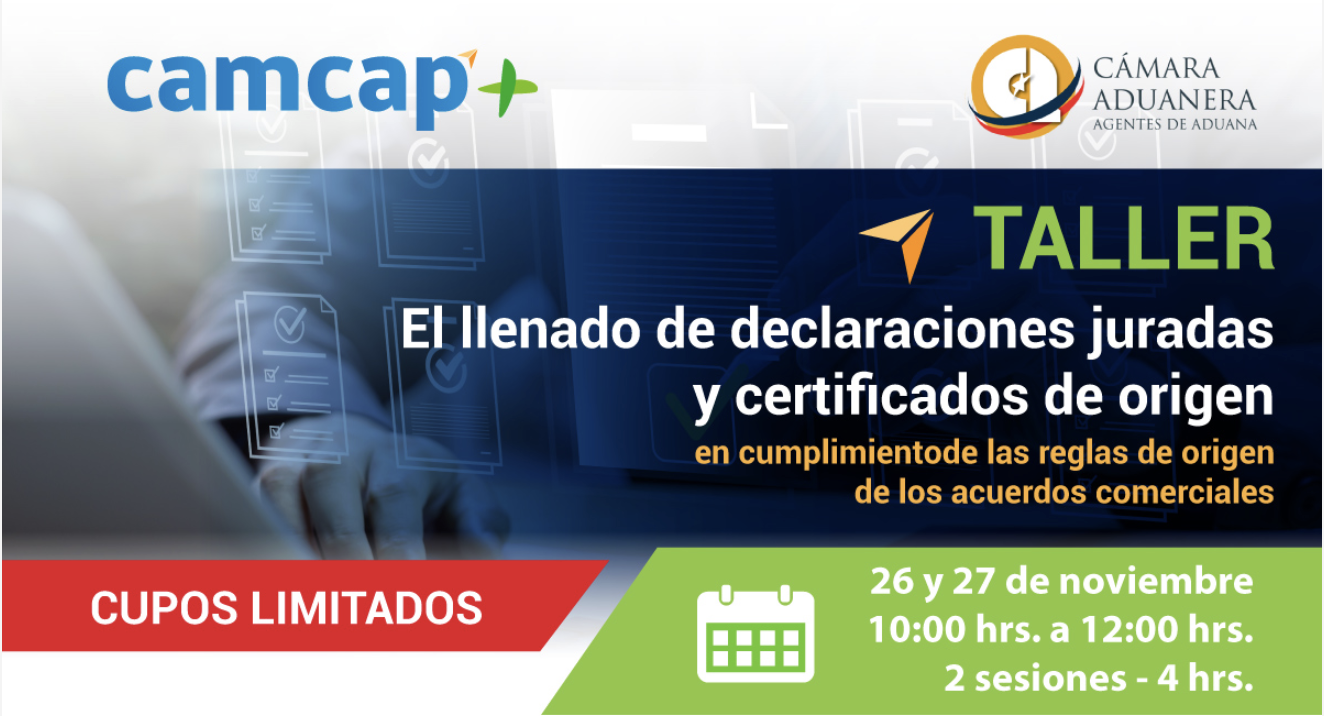 Taller El llenado de declaraciones juradas y certificados de origen en cumplimientode las reglas de origen de los acuerdos comerciales
